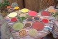 The colors of the spices