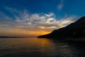 Colors of the sunset on the Croatian coastline