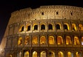 Coloseum at Night Royalty Free Stock Photo