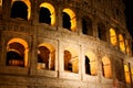 Coloseum at night in Rome Italy Royalty Free Stock Photo