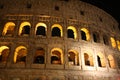 Coloseum at night in Rome Italy Royalty Free Stock Photo