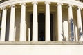 Colossal marble Ionic columns of the Jefferson Memorial, West Potomac Park, National Mall & Memorial Parks, Washington DC Royalty Free Stock Photo