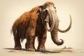 Colossal Prehistoric mammoth person. Generate Ai