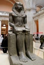 Colossal Seated Statue of a Pharaoh, Metropolitan Museum of Art, New York, USA