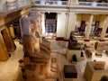 statues of Amenhotep III and Tiye, Cairo Museum Royalty Free Stock Photo