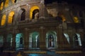 Colosseum - amphitheater, an architectural monument of Ancient Rome. View of the Colosseum in the evening.