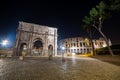Colosseum and Arch of Constantine in Rome, Italy Royalty Free Stock Photo