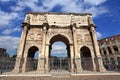 Colosseum and Arco de Costantino Royalty Free Stock Photo