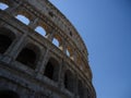 Colosseum with blue sky