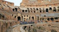 Colosseum, Coliseum or Coloseo, Flavian Amphitheatre largest ever built symbol of ancient Roma city in Roman Empire. Royalty Free Stock Photo