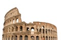 Colosseum, or Coliseum, isolated on white background. Symbol of Rome and Italy Royalty Free Stock Photo