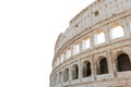 Colosseum, or Coliseum, isolated on white background. Symbol of Rome and Italy Royalty Free Stock Photo