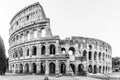 Colosseum, or Coliseum. Morning sunrise at huge Roman amphitheatre, Rome, Italy. Royalty Free Stock Photo