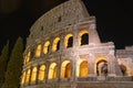 Colosseum or Coliseum at night, Rome, Italy Royalty Free Stock Photo