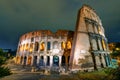 Colosseum (Coliseum) at night, Rome, Italy Royalty Free Stock Photo