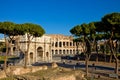 Colosseum and Constantines Arch Royalty Free Stock Photo