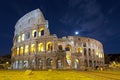 Colosseum at dusk in Rome Royalty Free Stock Photo