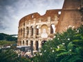 The Colosseum or Flavian Amphitheatre, Roman Forum, Rome, Italy Royalty Free Stock Photo