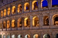 Colosseum golden hour Rome Italy Royalty Free Stock Photo