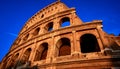 Colosseum golden hour Rome Italy Royalty Free Stock Photo