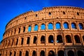 Colosseum golden hour Rome Italy Royalty Free Stock Photo