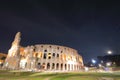 Colosseum historical building night Rome Italy Royalty Free Stock Photo