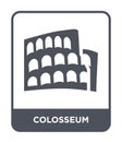 colosseum icon in trendy design style. colosseum icon isolated on white background. colosseum vector icon simple and modern flat Royalty Free Stock Photo