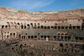 Colosseum inside in details, Rome, Italy,