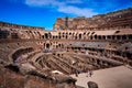 Colosseum inside Rome Italy Royalty Free Stock Photo