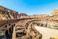Colosseum interior view in Rome, Italy Royalty Free Stock Photo