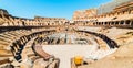 Colosseum interior view in Rome, Italy Royalty Free Stock Photo