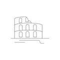 Colosseum line icon. Simple element illustration. Colosseum icon for your design