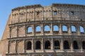 Colosseum - the main tourist attractions of Rome, Italy. Ancient Rome Ruins of Roman Civilization. Royalty Free Stock Photo