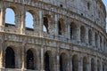 Colosseum - the main tourist attractions of Rome, Italy. Ancient Rome Ruins of Roman Civilization. Royalty Free Stock Photo