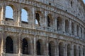 Colosseum - the main tourist attractions of Rome, Italy. Ancient Rome Ruins of Roman Civilization. Royalty Free Stock Photo