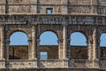 Colosseum - the main tourist attractions of Rome, Italy. Ancient Rome Ruins of Roman Civilization. Royalty Free Stock Photo