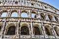 Colosseum - the main tourist attractions of Rome, Italy. Ancient Rome Ruins of Roman Civilization. Royalty Free Stock Photo