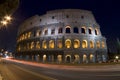 Colosseum at night dusk