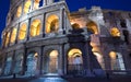 Colosseum at night dusk