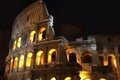 Colosseum at night in Rome, Italy Royalty Free Stock Photo