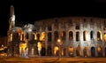 Colosseum at night in Rome, Italy Royalty Free Stock Photo