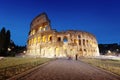 The Colosseum at night, Rome Royalty Free Stock Photo