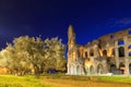 The Colosseum at night. Rome, Italy Royalty Free Stock Photo