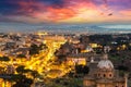 Colosseum at night in Rome Royalty Free Stock Photo