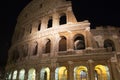Colosseum at night in Rome Royalty Free Stock Photo