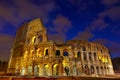 Colosseum night view.