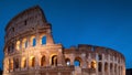 Colosseum Night View in Rome, Italy Royalty Free Stock Photo
