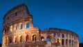 Colosseum Night View in Rome, Italy