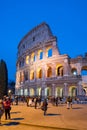 Colosseum Night View in Rome, Italy Royalty Free Stock Photo