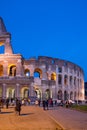 Colosseum Night View in Rome, Italy Royalty Free Stock Photo